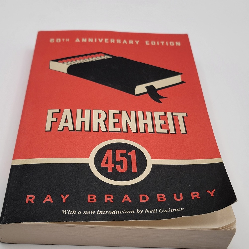 Ray Bradbury Fahrenheit 451 Paperback 60th Anniversary Edition Neil Gaiman Good